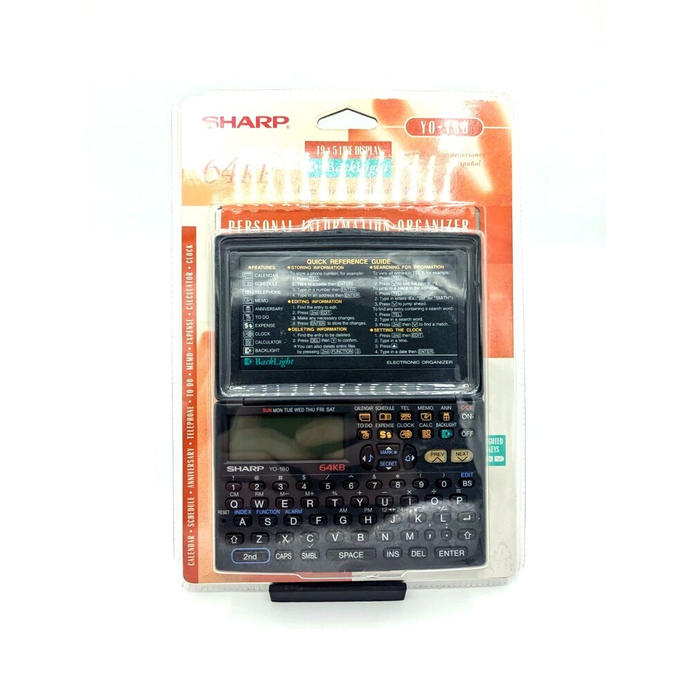 SHARP YO-160 64KB Personal Information Organizer Calendar Memo Calculator SEALED